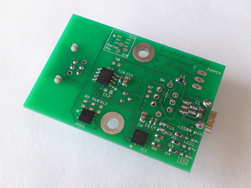 1-Wire EPROM Programmer Programator 1-Wire DS2480B DS2502 DS2501